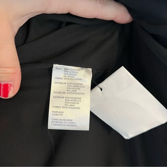 Calvin Klein Womens Wool Blend Peacoat with Button Front, XL, NWT - Picture 7 of 9